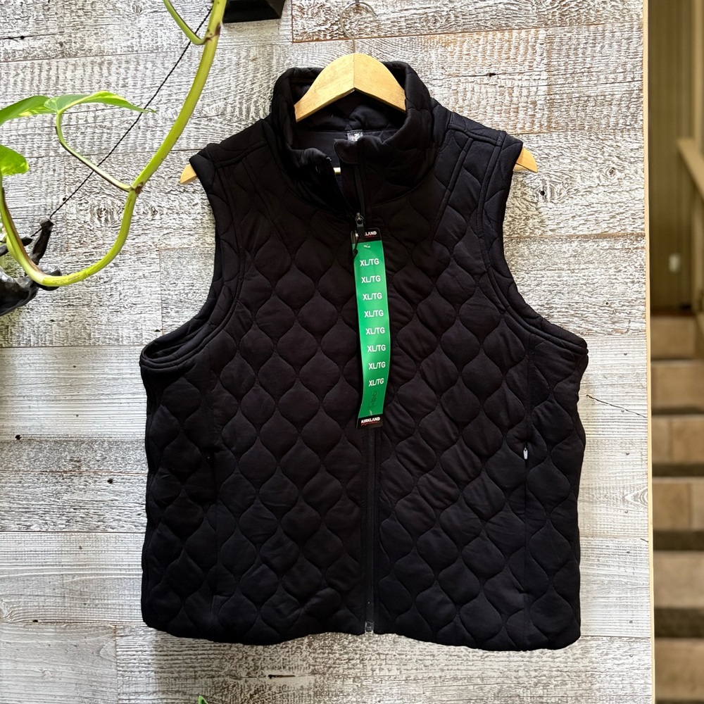 Kirkland Signature | NWT Midweight Quilted Vest - Women's XL, Black